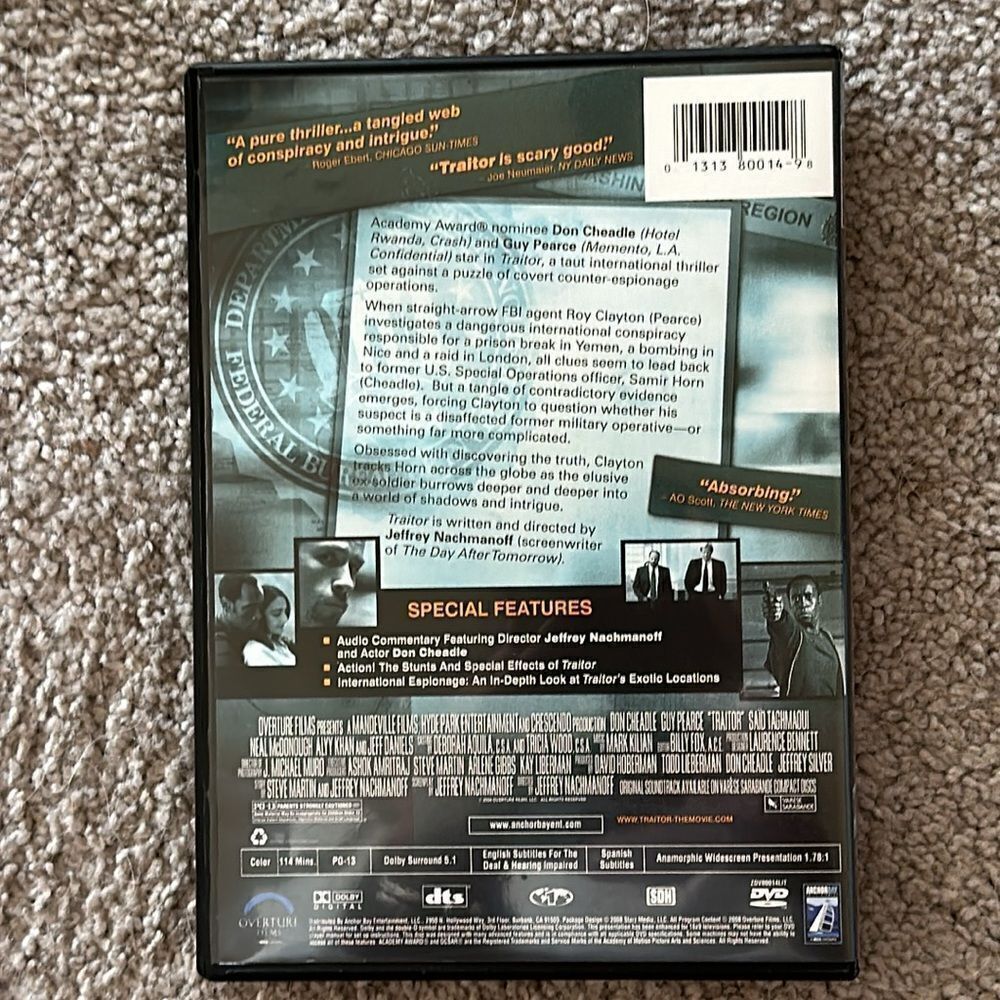 “Traitor” DVD  - Picture 2 of 6